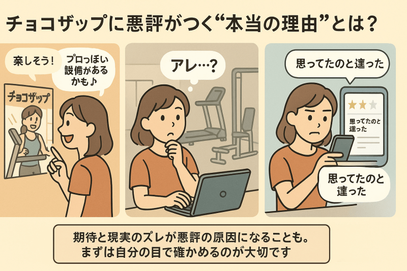 チョコザップのひどい・悪評の理由を探る
