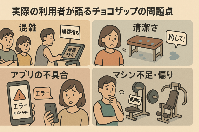 実際の利用者が語るチョコザップの問題点