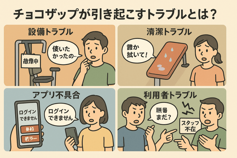 チョコザップが引き起こすトラブルとは?